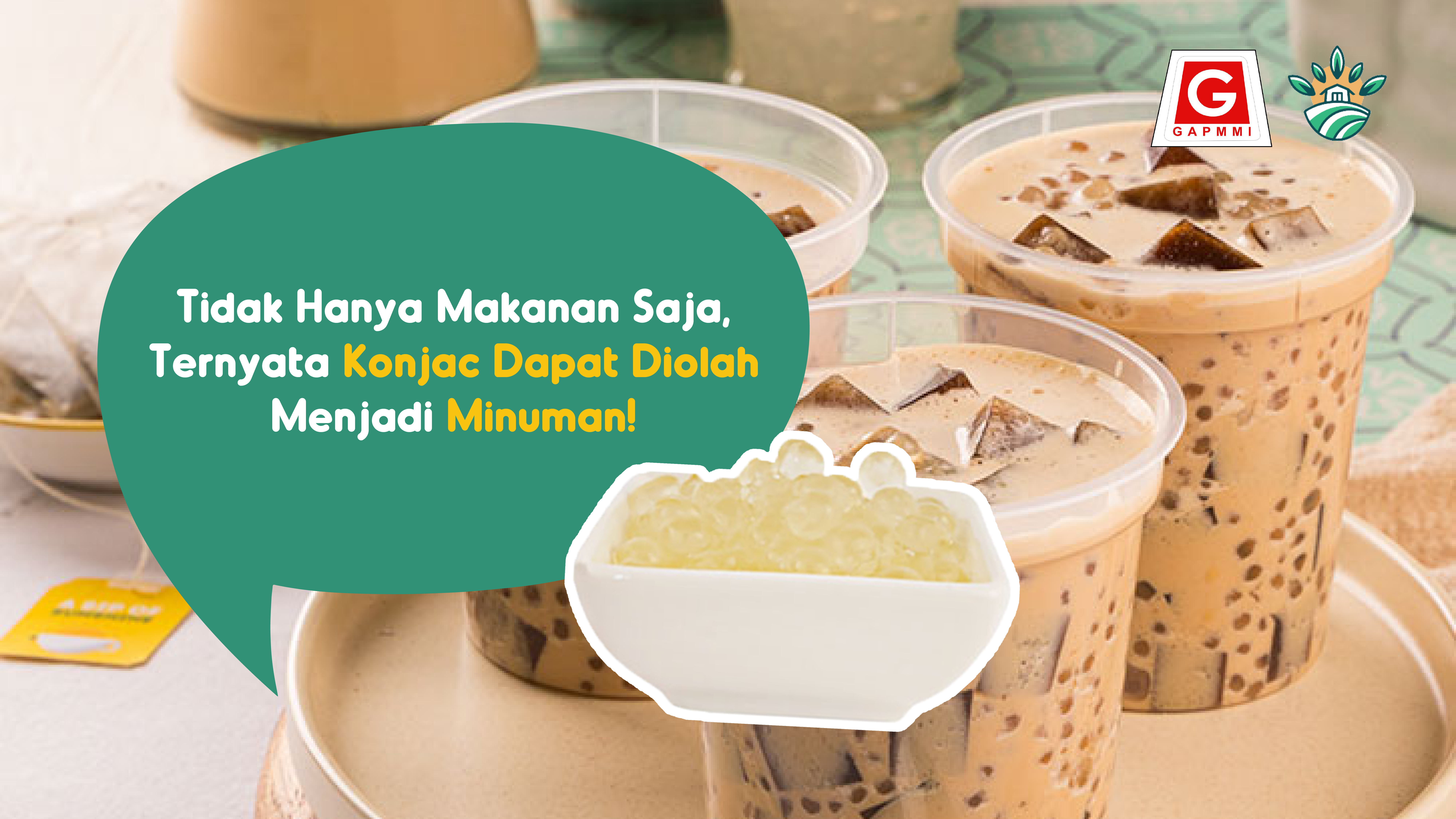 Tidak Hanya Makanan Saja, Ternyata Konjac Dapat Diolah Menjadi Minuman!